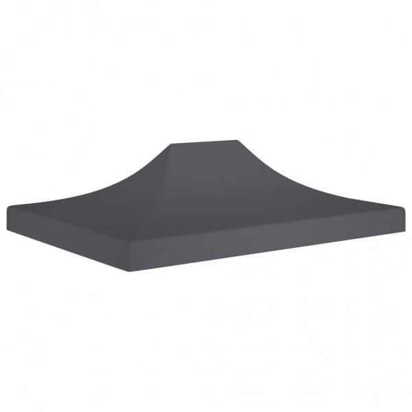 Techo de carpa para celebraciones gris antracita 4.5x3m 270g/m²