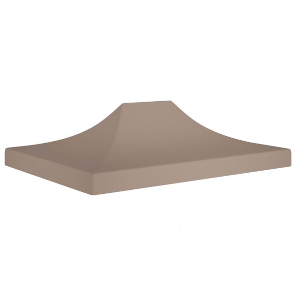 Techo de carpa para celebraciones gris taupe 4.5x3 m 270 g/m²