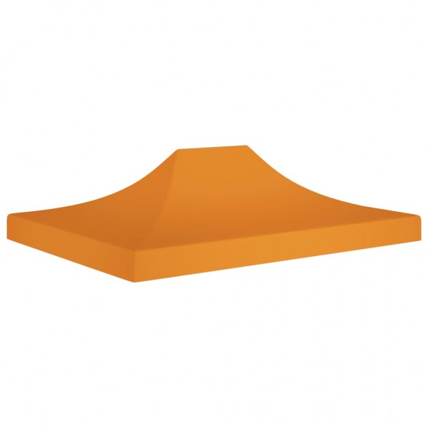 Techo de carpa para celebraciones naranja 4.5x3 m 270 g/m²