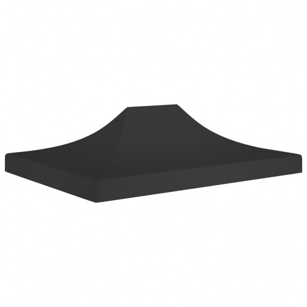 Techo de carpa para celebraciones negro 4.5x3 m 270 g/m²