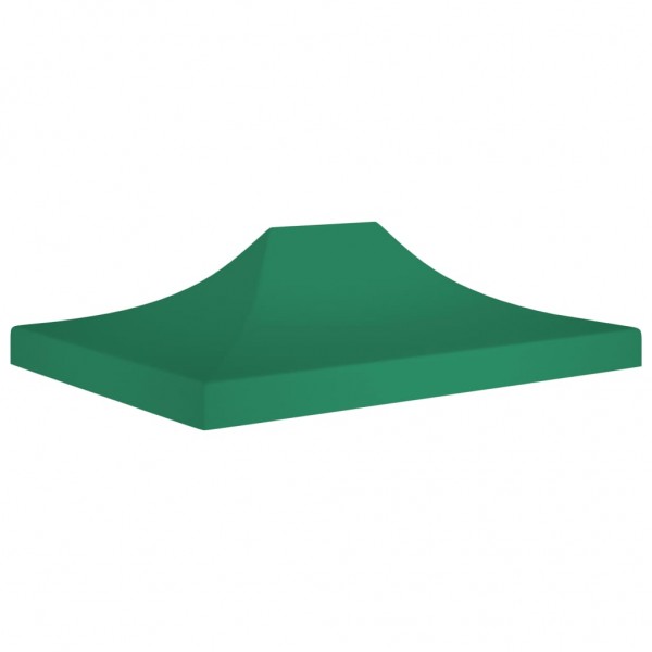 Techo de carpa para celebraciones verde 4.5x3 m 270 g/m²