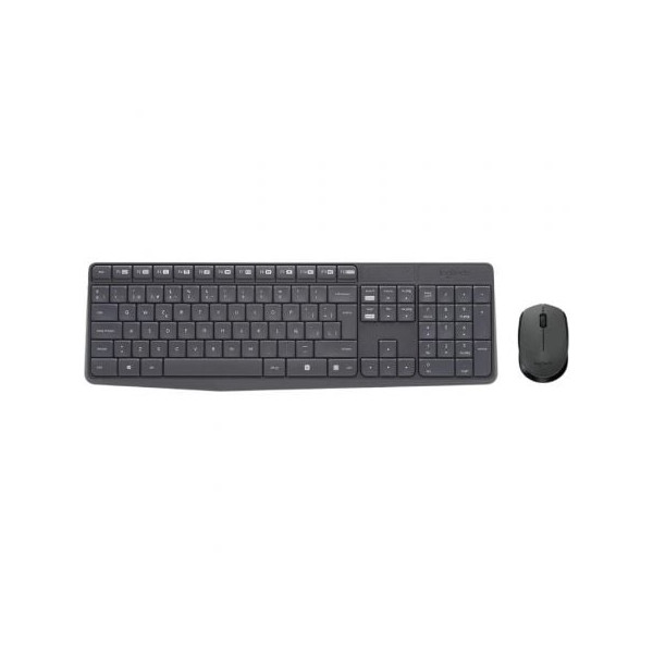 Teclado y Ratón inalámbricos Logitech MK235 negro