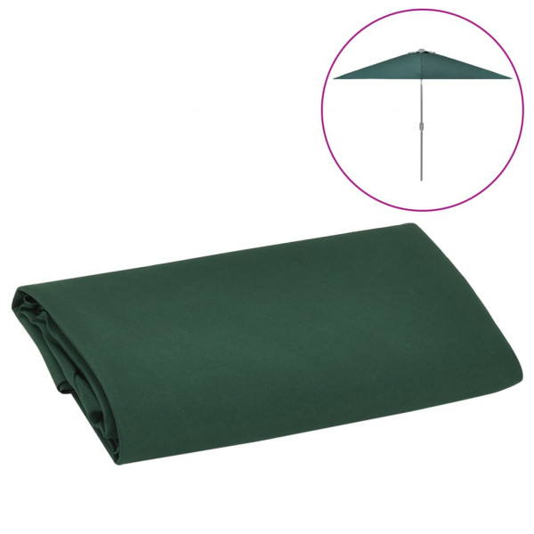 Tela de repuesto para sombrilla verde 300 cm