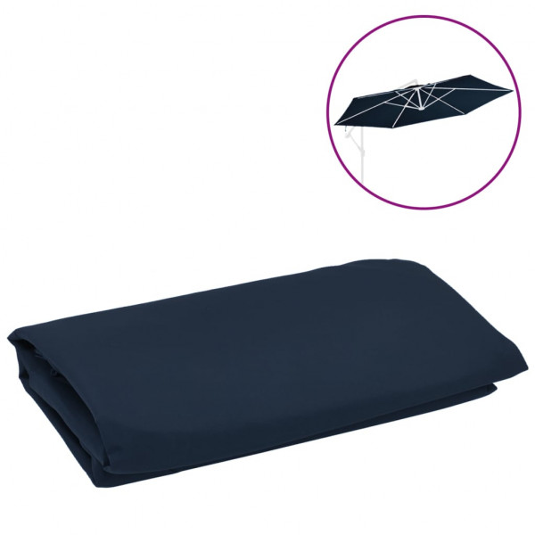 Tela de repuesto para sombrilla voladiza azul 350 cm