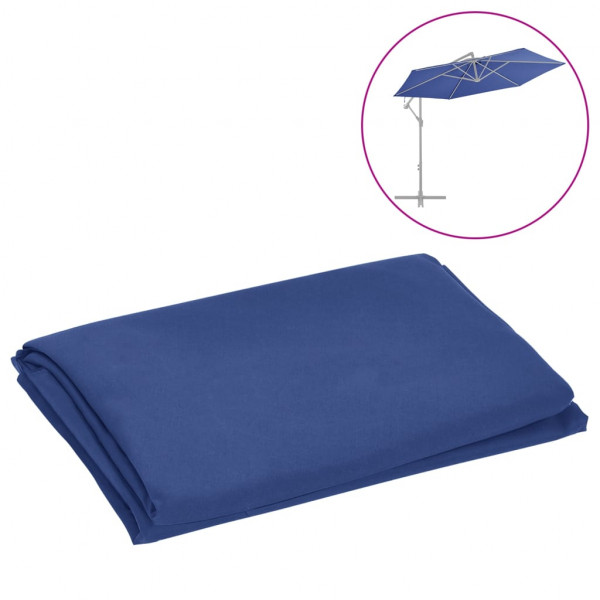 Tela de repuesto para sombrilla voladiza azul azure 300 cm