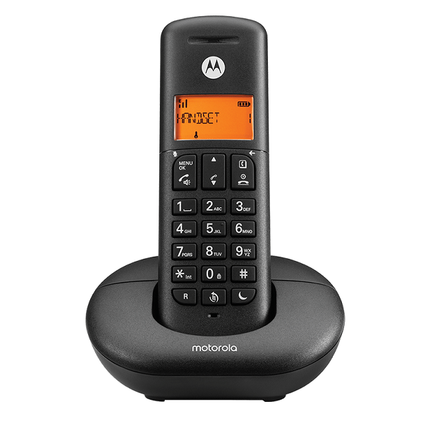 TELEFONO INALAMBRICO DECT DIGITAL MOTOROLA E201 NEGRO OCASION