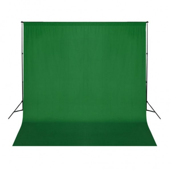 Telón de fondo para fotografía algodón verde 300x300 cm croma