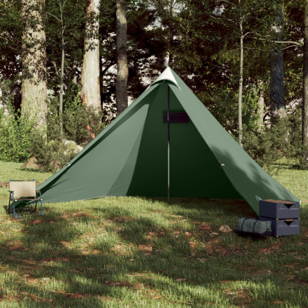 Tienda de campaña familiar tipi 7 personas impermeable verde