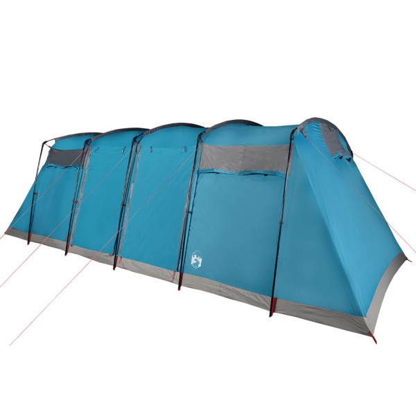 Tienda de campaña familiar túnel 10 personas impermeable azul