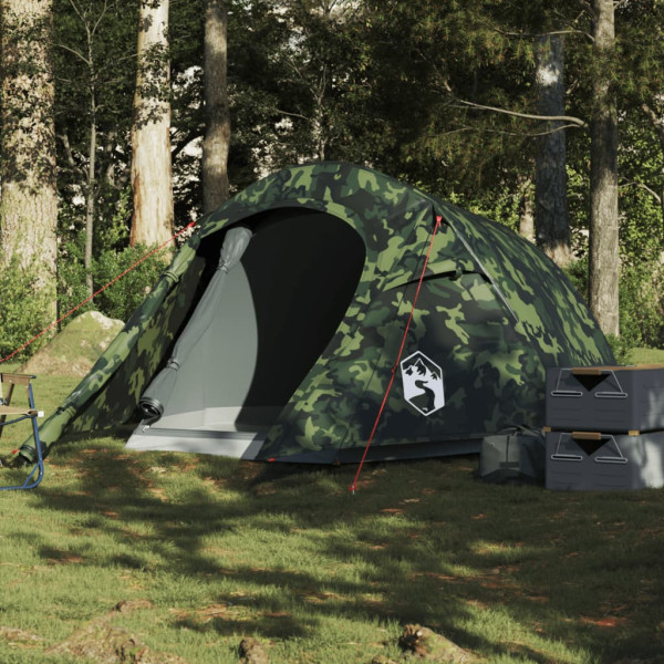 Tienda de campaña túnel para 2 personas impermeable camuflaje
