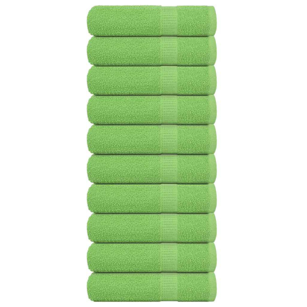Toallas de Baño 10 uds Verde Manzana 100x150 cm 360 gsm