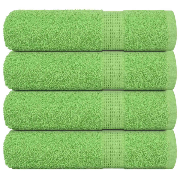 Toallas de Ducha 4 uds Verde Manzana 70x140 cm 360 gsm