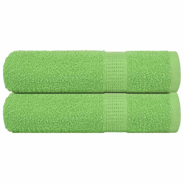 Toallas de Mano 2 uds Verde Manzana 50x100 cm 360 gsm