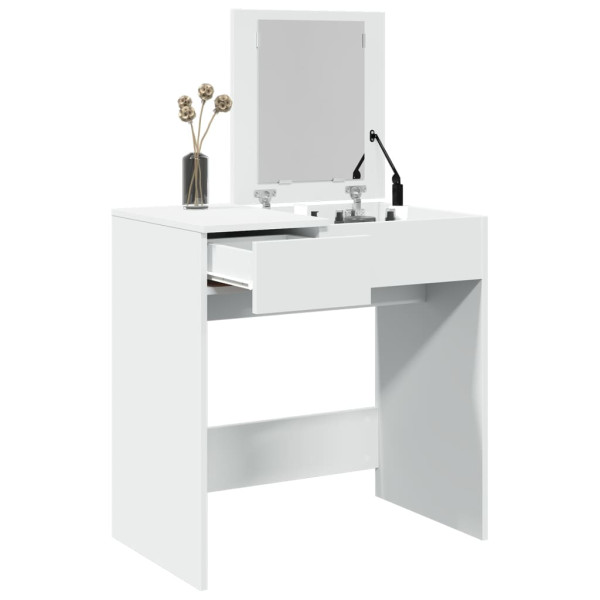 Tocador con espejo blanco 73x46.5x120 cm