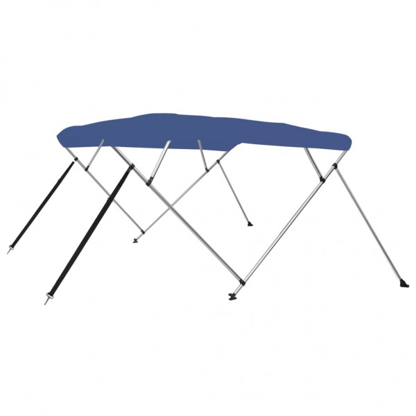 Toldo Bimini de 4 arcos azul 243x210x137 cm