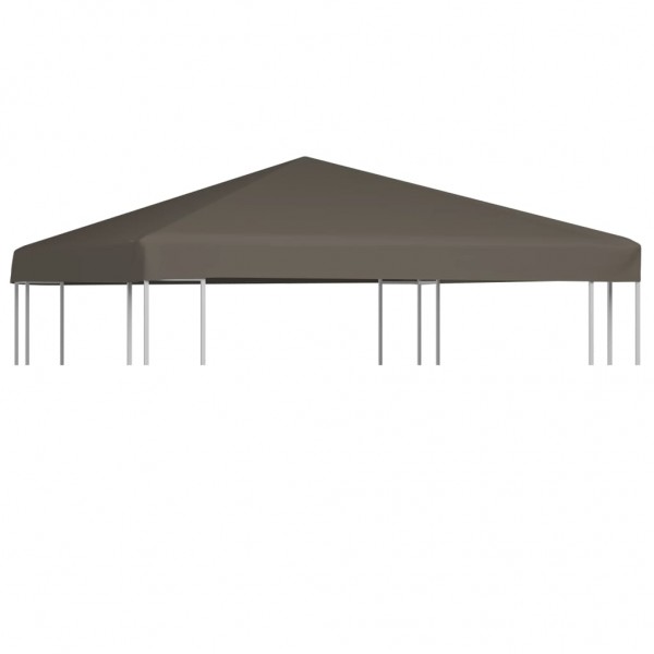 Toldo de cenador gris topo 310 g/m² 3x3 m