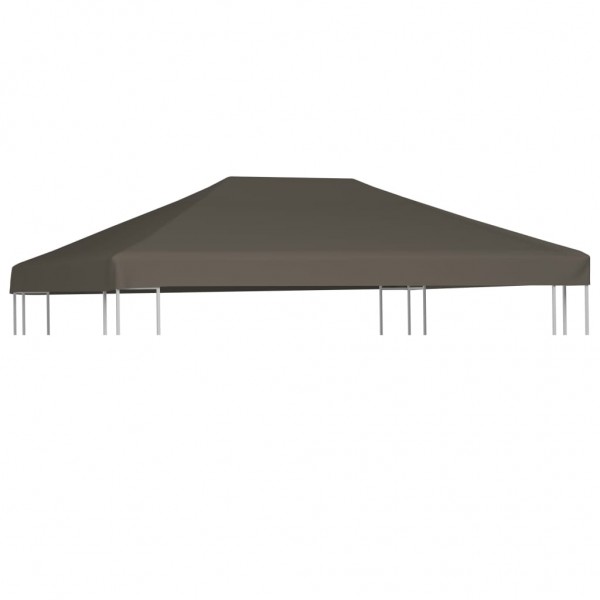 Toldo de cenador gris topo 310 g/m² 3x4 m