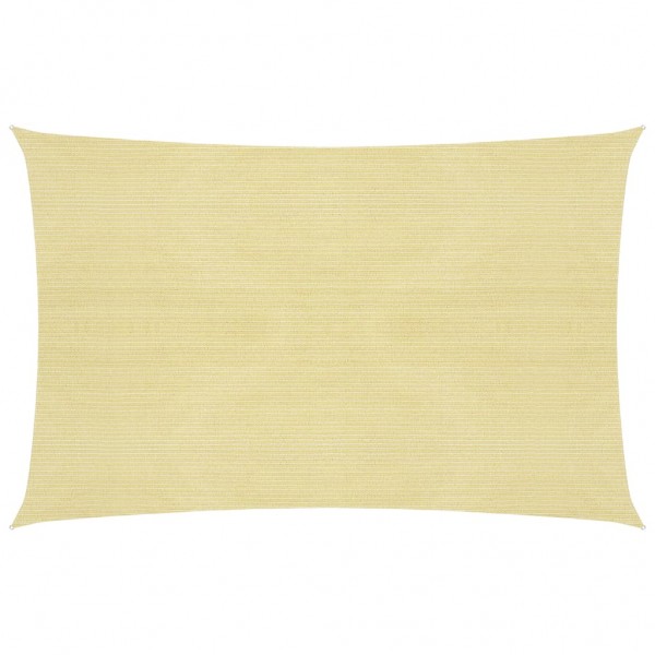 Toldo de vela beige HDPE 160 g/m² 3x4.5 m