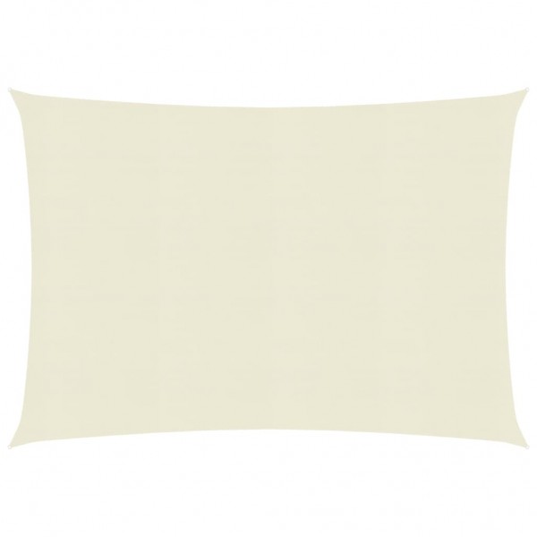 Toldo de vela crema HDPE 160 g/m² 3x4.5 m
