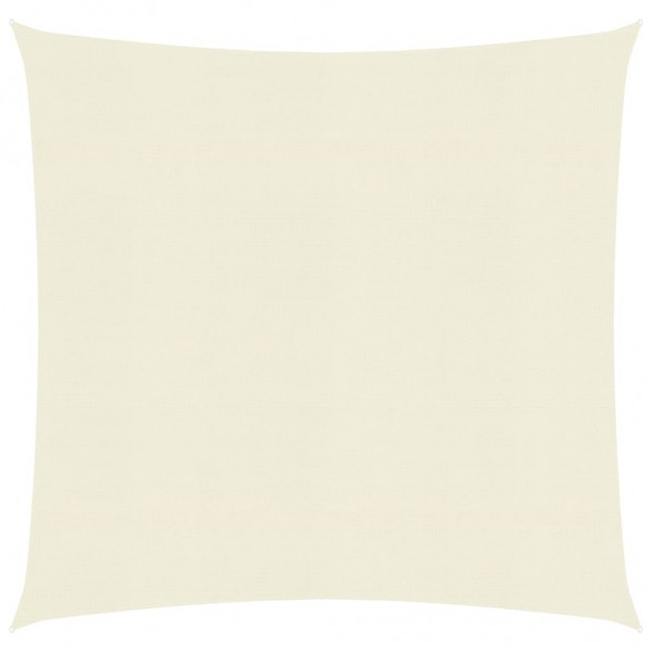 Toldo de vela crema HDPE 160 g/m² 5x5 m