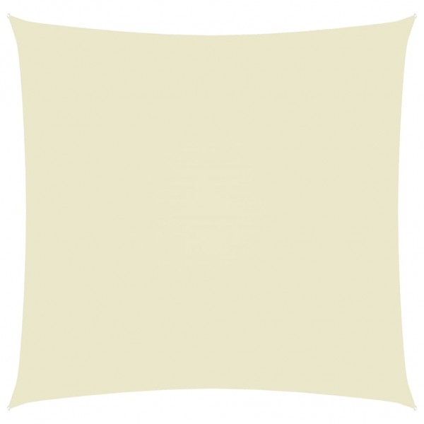 Toldo de vela cuadrado de tela oxford color crema 2.5x2.5 m