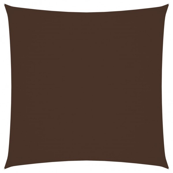Toldo de vela cuadrado de tela oxford marrón 2x2 m