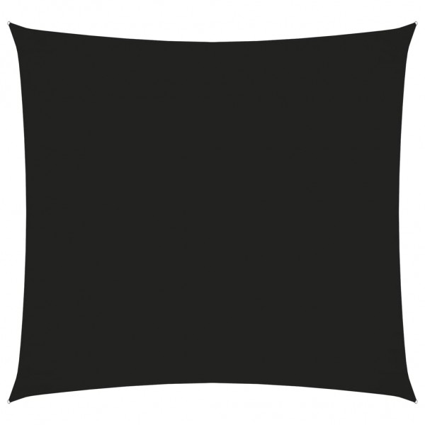 Toldo de vela cuadrado de tela oxford negro 3x3 m