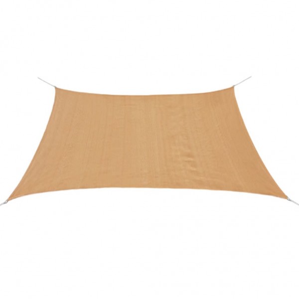 Toldo de vela cuadrado HDPE 2x2 m beige