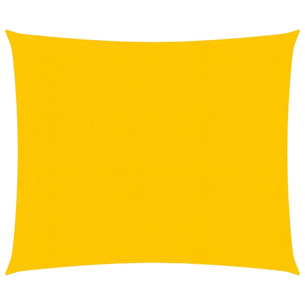 Toldo de vela cuadrado HDPE amarillo 160 g/m² 4x4 m