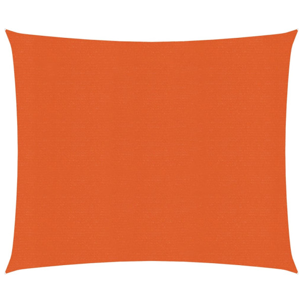 Toldo de vela cuadrado HDPE naranja 160 g/m² 4x4 m