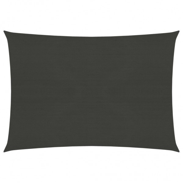 Toldo de vela gris antracita HDPE 160 g/m² 2.5x3 m