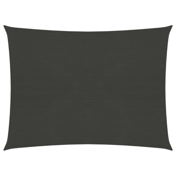 Toldo de vela gris antracita HDPE 160 g/m² 2x2.5 m