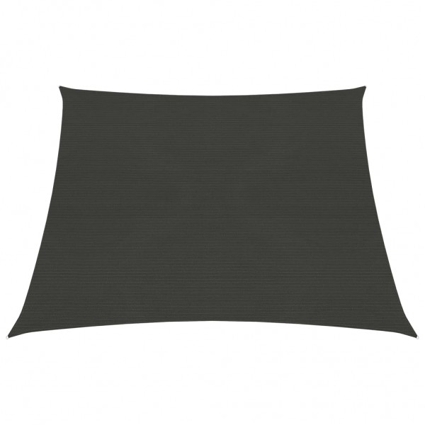 Toldo de vela gris antracita HDPE 160 g/m² 3/4x3 m