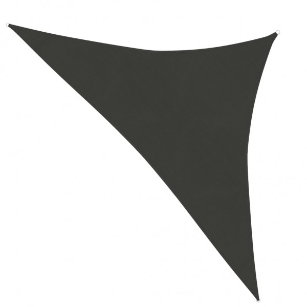 Toldo de vela gris antracita HDPE 160 g/m² 3.5x3.5x4.9 m