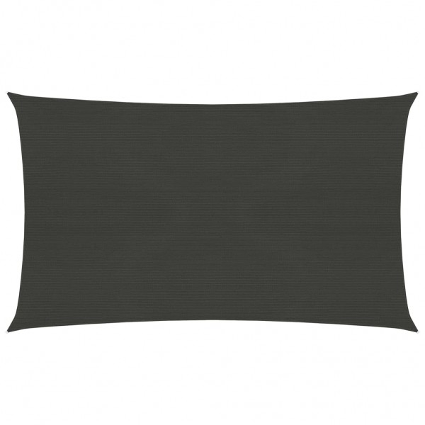 Toldo de vela gris antracita HDPE 160 g/m² 3.5x5 m