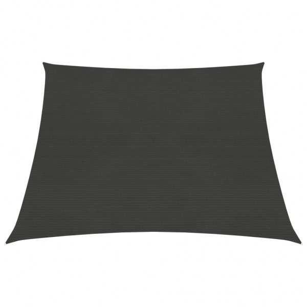 Toldo de vela gris antracita HDPE 160 g/m² 4/5x3 m
