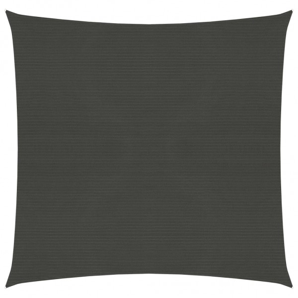 Toldo de vela gris antracita HDPE 160 g/m² 4x4 m