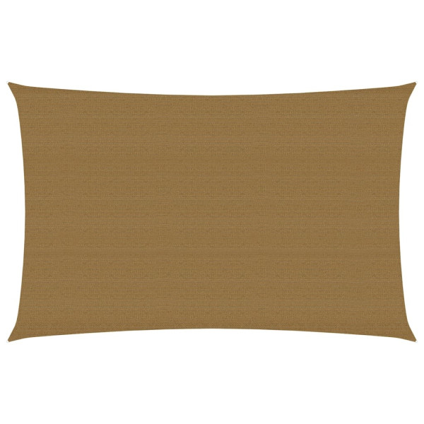 Toldo de vela gris taupe HDPE 160 g/m² 2.5x4.5 m