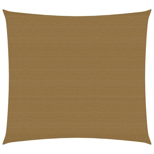 Toldo de vela gris taupe HDPE 160 g/m² 3x3 m