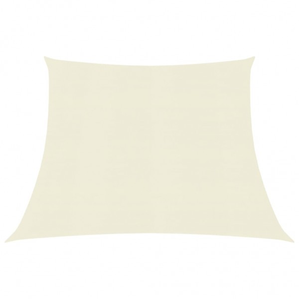 Toldo de vela HDPE color crema 160 g/m² 4/5x3 m