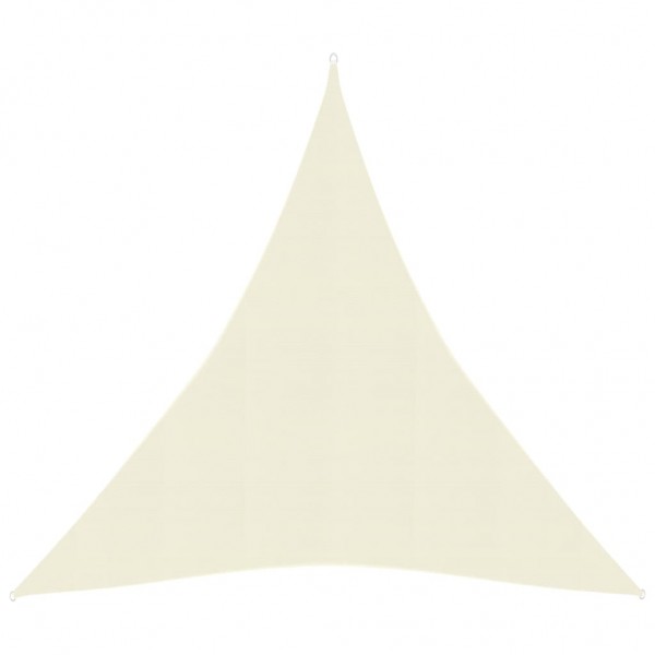 Toldo de vela HDPE color crema 160 g/m² 4x5x5 m