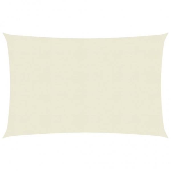 Toldo de vela HDPE color crema 160 g/m² 5x6 m