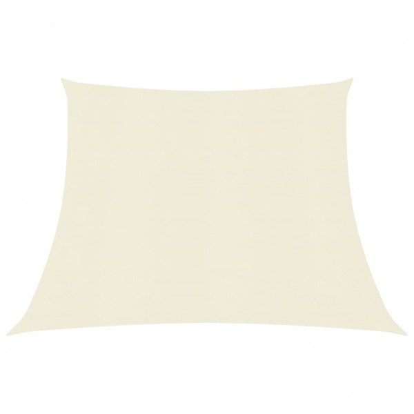 Toldo de vela HDPE crema 160 g/m² 3/4x2 m