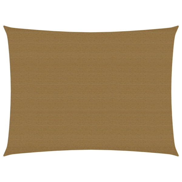 Toldo de vela HDPE gris taupe 160 g/m² 2.5x3.5 m