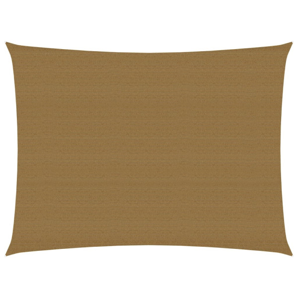 Toldo de vela HDPE gris taupe 160 g/m² 2.5x4 m