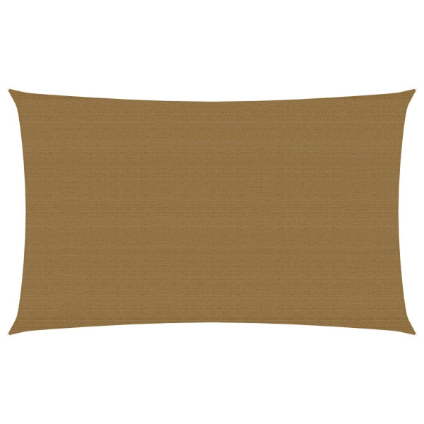 Toldo de vela HDPE gris taupe 160 g/m² 2.5x5 m