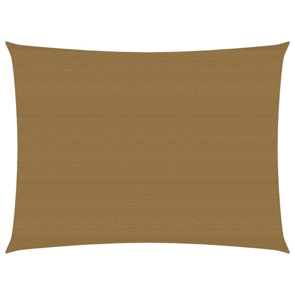 Toldo de vela HDPE gris taupe 160 g/m² 2x3.5 m