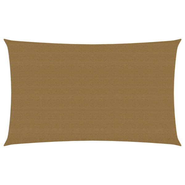 Toldo de vela HDPE gris taupe 160 g/m² 2x4.5 m