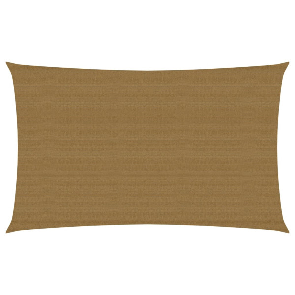 Toldo de vela HDPE gris taupe 160 g/m² 2x5 m