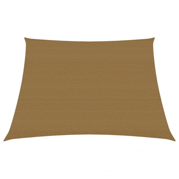 Toldo de vela HDPE gris taupe 160 g/m² 3/4x3 m